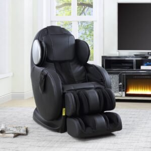 Pacari Black Synthetic Leather Power 2D Massage Chair
