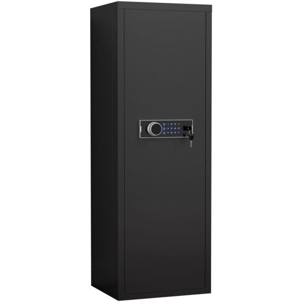 Heavy Duty,Large Size 5-8 Gun,Black Gun Cabinet with Electronic Password Keypad Lock,Unassembled Metal Rifle Gun Security Cabinet Safe Locker - Image 5
