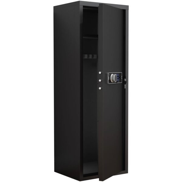 Heavy Duty,Large Size 5-8 Gun,Black Gun Cabinet with Electronic Password Keypad Lock,Unassembled Metal Rifle Gun Security Cabinet Safe Locker - Image 7