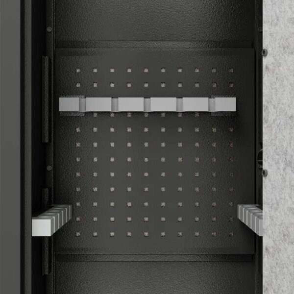 Large Gun Safe Cabinet With 3 Pistol Pouches, Heavy Duty Biometric Fingerprint Lock, Rifle Gun Safe With Adjustable Stand, Detachable Structure Gun Safe, Rifle And Shotgun, Gun Money Storage Cabinet - Image 11